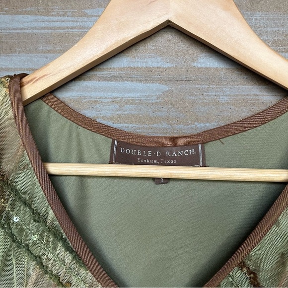 Double D Ranch Ruffle Ombre Striped Skirt Set NFR Western Rodeo Boho Womens S - Picture 4 of 8